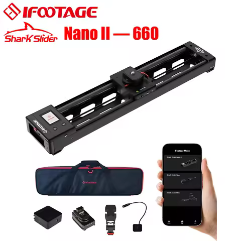 IFOOTAGE Shark Slider Nano II 660, 26" Motorized Camera Slider Payload 15.4lbs, Long Version