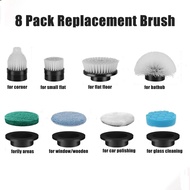 BHY 8 Packs Electric Spin Scrubber Replacement Brush Heads, for BHY Electric Spin Scrubber, for Bath