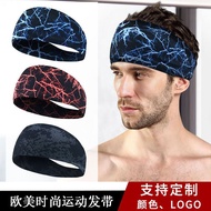 hair band European American Fitness Sweat-Guiding Antiperspirant Band Running Headband Sports Sweat-