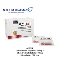 Adaxil [Glucosamine Sulphate 750mg + Chondroitin Sulphate 600mg] Powder 30 sachets ONE BOX (EXP: 1-MAR-2026)