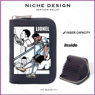 YB3 Lionel Messi Short Wallet Large Capacity Multi-functional Multi-slot Football Coin Purse Card Ba