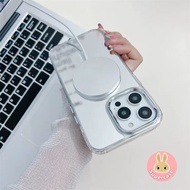 Simple Magnetic Mirror Phone Case For IQOO Z11 Turbo Z11X Z10 Lite Z9 Turbo Plus Z9S Pro Z9X Z5X Z3 