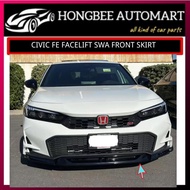 CIVIC FE FACELIFT 2025 SWA FRONT LIP, FRONT DIFFUSER BODYKIT FRONT SKIRTING