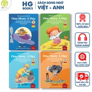 Combo Sách One Story A Day - 365 câu chuyện truyền cảm hứng và giáo dục nhân cách cho bé - Bản song