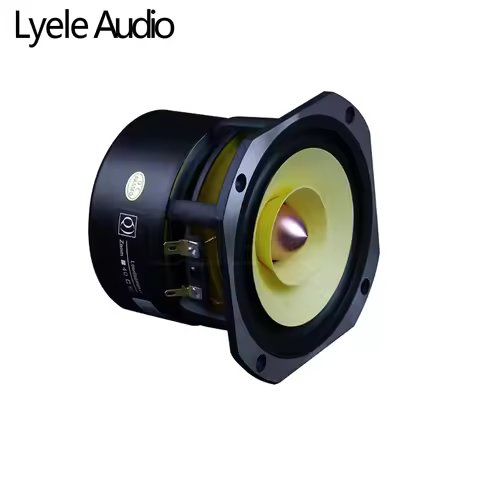 Lyele Audio 4-inch full-range speaker 25W cast aluminum basin HiFi home portable bookshelf speaker 4