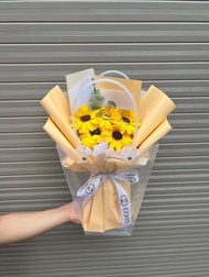 Bó Hoa Hướng Dương Sáp 3-5-7 Bông Qùa Tặng -MINDI STORE