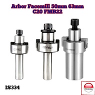Facemill arbor C20 FMB22 straight axle arbor 20mm facemill arbor 50mm 63mm
