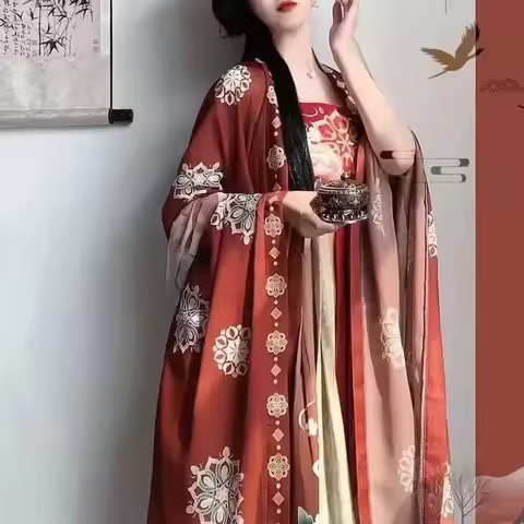 Oversized Hanfu Dress Women Chinese Traditional Cosplay Costume Vintage Tang Suits Hanfu Dress Plus 