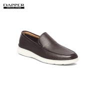 DAPPER รองเท้าหนัง แบบสวม Lightweight Nappa Leather Loafers สีน้ำตาล