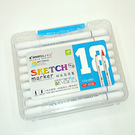 Changli art SketchTwin Marker Pen/Colors Alcohol Based Sketch Markers Pen Art 油性双头马克笔 (HP-6696) 12/1