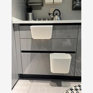 ☉Kitchen Wall-Mounted Trash Can Toilet Toilet Household Hanging Storage Bin Wall-Mounted Trash Can T