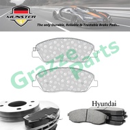 Münster Disc Brake Pad Front for Hyundai Santa Fe II (2nd Gen) CM 2.2 CRDI 2.7 V6 GLS 2006-2012 D4EB
