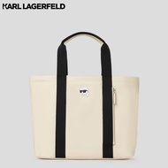 KARL LAGERFELD - K/IKONIK NYLON LARGE ZIP-TOP TOTE BAG 235W3247 กระเป๋าถือ