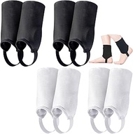 Cutecrop 4 Pairs Soccer Ankle Guards Shield Protector Ankle Protector Dual Sided Pads Ankle Protection Soccer Ankle Support Ankle Pads for Soccer Football Volleyball Sports Running Basketball