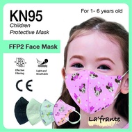 1-6 years old KN95 FFP2 Children Face Mask 4-Ply Protective 3D Face Mask 10pcs [ Ready Stock ]