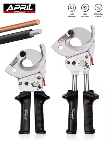 Russia Warehouse Ratchet Cable Wire Cutter Round Section Steel Blades Cut Up To 300/500mm² Cu/Al Cab