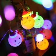 💡Led彩燈聖誕節雪人電池燈💡🌠聖誕老人裝飾串燈🌠