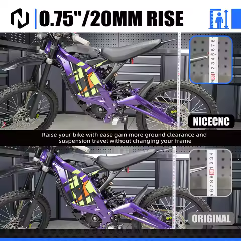 NICECNC For Surron light bee X S L1E Segway X160 X260 Sur ron Parts Electrical Motorbike 0.75"/20MM 