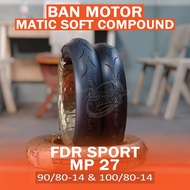 FDR SPORT MP 27 SIZE 90/80-14 & 100/80-14 AUTOMATIC MOTORCYCLE TIRES VARIO BEAT MIO ETC. GUARANTEED 