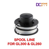 GL300 SPOOL LINE REFILL NYLON STRING RS300 GRASS TRIMMER CUTTER, 2X3M,SPARE PART ACCESSORIES GL260 BD B&amp;D BLACK DECKER