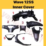 WAVE125-S Wave125s Cover Inner Set KAVER HITAM CAVER Coverset meter centre rear fender magat seat HO