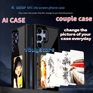 4 Color AI Ink Screen Case NFC Case DIY Non-charging Phone Case for Samsung S23 Ultra S24 Ultra