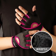 健身手套半指哑铃训练防滑耐磨减震户外运动透气速干骑行手套Fitness gloves, half finger dumbbell training, anti slip, wear-resistant