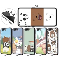 Huawei P20 Pro P9 P10 Lite cute We Bare Bears Soft TPU Phone Case Cover
