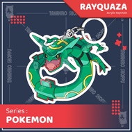 Gantungan Kunci / Keychain Akrilik Pokemon RAYQUAZA CHIBI