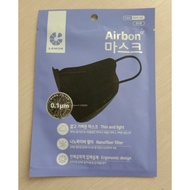 AIRBON Nano Fiber Filter Mask (Black/Small)