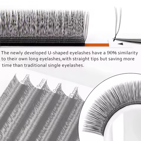 Befer Beauty Natural False Eyelashes U Lash Shape Super Soft Eyelash C/D 8-15mm Lashes Extension Sup