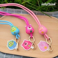InfoThink 三眼仔/勞蘇/火腿豬達摩系列公仔造型手機頸掛繩 | 手機掛繩 | 卡通掛繩 | 迪士尼正版授權