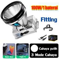Dapat digunakan selama 30 hari 500W Senter Kepala senter kepala super terang senter kepala tahan lam