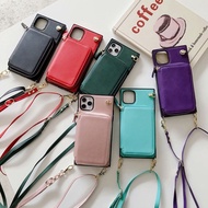 Samsung Note 20 Ultra Card Case With Cross-Body Strap Lanyard Samsung Galaxy Note 10 Note 20 Mobile Phone Case Purse All-Inclusive Cases Samsung Note10+ Note10 Pro Silicone Soft Shell Samsung Note9 Note10 Plus Note20 Ultra Card Case Casing Cover