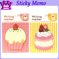 Sticky Note Sticky Memo Writing Marker Flower/Cake/Clover Stationery Goodie Bag Christmas Gift