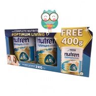 Nestle Nutren Optimum Complete Nutrition 2x800g/ 800g / 2 x 800g FREE 400g for Muscle Development , 