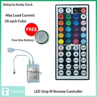 LED Strip IR Remote Controller for 5050 RGB LED Strip Light with 44 Keys IR Remote Controller FREE O