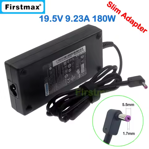 19.5V 9.23A 180W AC Adapter Charger for Acer ConceptD 5 CN517-71 CN517-71P CN715-71 Laptop Power Sup