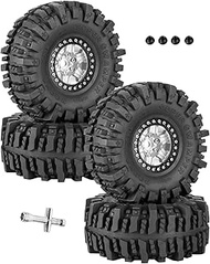 1.9 Beadlock rc Tires Wheels for 1/10 TRX4 TRX6 SCX10 90046 AX103007 Gen8 Gen7 D90 VS4-10 MST CFX RC