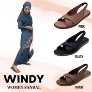 Pro Moll Women Cross Flat Sandals For Women | Sandals Selipar Perempuan | Flat Selipar Wanita - P8