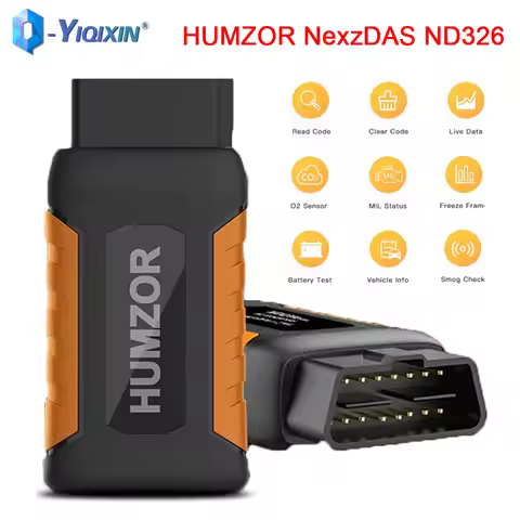 HUMZOR NexzDAS ND326 Full System OBD2 Scanner Car Diagnostic Tool TPMS EPB SAS Reset Check Engine Co