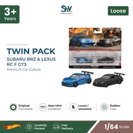 HKF51 Hot Wheels Premium Twin Pack Pandem Subaru BRZ & Lexus RC F GT3 Loose