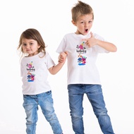 1-6 Birthday Number Baby Shark Do Do Do Boys Girls T Shirt Fashion Kids Tees Children Birthday Wear