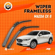 Mazda CX-8 Car Wiper Frameless Soft Rubber Model 1 SET 2 PCS RightKiri W101