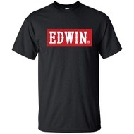 EDWIN T-SHIRT BLACK COTTON AND MICROFIBER