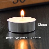 4 Hour Tealight Unscented Candle 10's for Burner / Lilin / 茶蜡4小时
