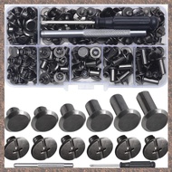 [partylo.] Chicago Screw Leather Rivets Assorted Screw Rivets M5 Chicago Binding Screws for Decorati