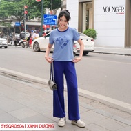 Đồ bộ nữ YOUNGER BY CARDINA áo phông phối cổ quần suông 5YSQR06