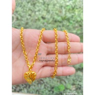 Medan Necklace 4/s 5 Quarters 75cm 24k Gold Plated/