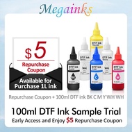 6PCS 100ML DTF Ink Kit And $5 Printer Repurchase Coupon For Direct Transfer PET Film All Desktop Large Format
